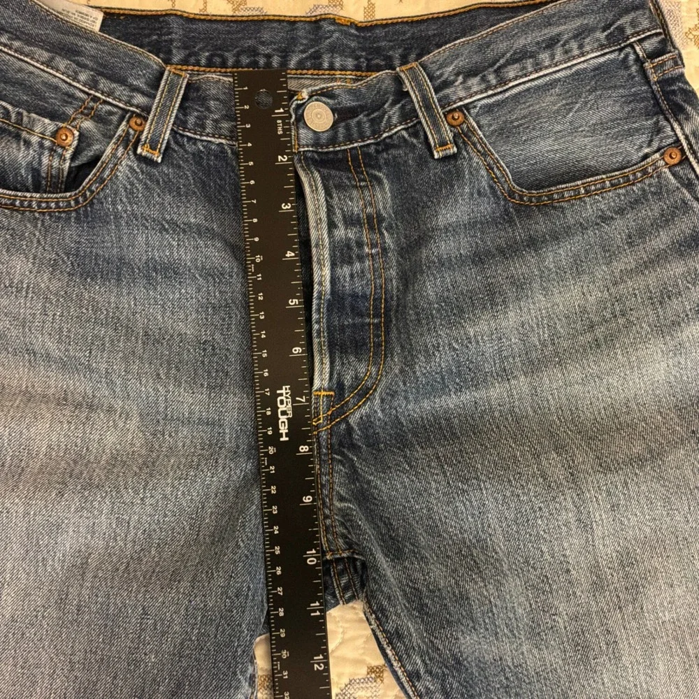 Levi's 501 Original Fit Jeans Mens 29x32 Blue Good Distressed Paint Splatter